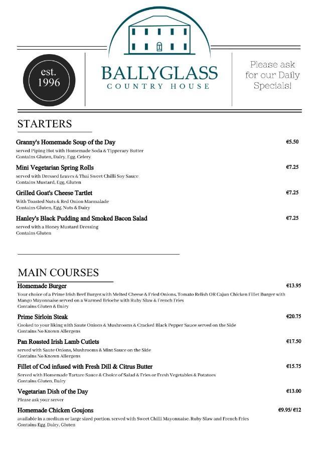 Ballyglass Country House ทิปเปอร์แรรี ภายนอก รูปภาพ
